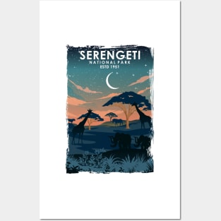 Serengeti Africa National Park Poster Posters and Art